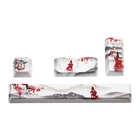 Краситель Subbed Keycap 4 клавиши 6.25u пробела Pbt пользовательская механическая клавиатура девушка в красном цвете с зонтиком