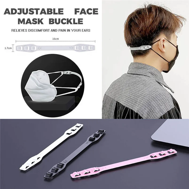 4PCS Face Mask Buckle Third Gear Adjustable Anti-Slip Ear Grips Extension Hook Three Color 20m07 | Дом и сад