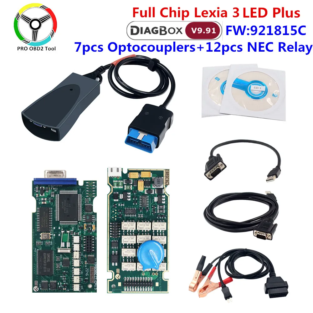 Golden 921815C прошивка Lexia 3 PP2000 полный чип Diagbox V7.83 OBD2 для Citroen Peugeot автомобильный