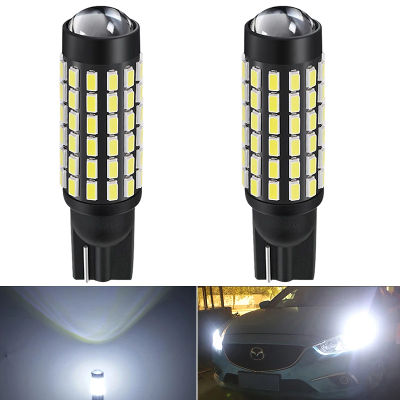 

2x W5W светодиодные лампы 78SMD 3014 чипы T10 Led 194 501 белая сигнальная лампа купольное освещение для чтения габаритные огни для салона автомобиля 12 В ...