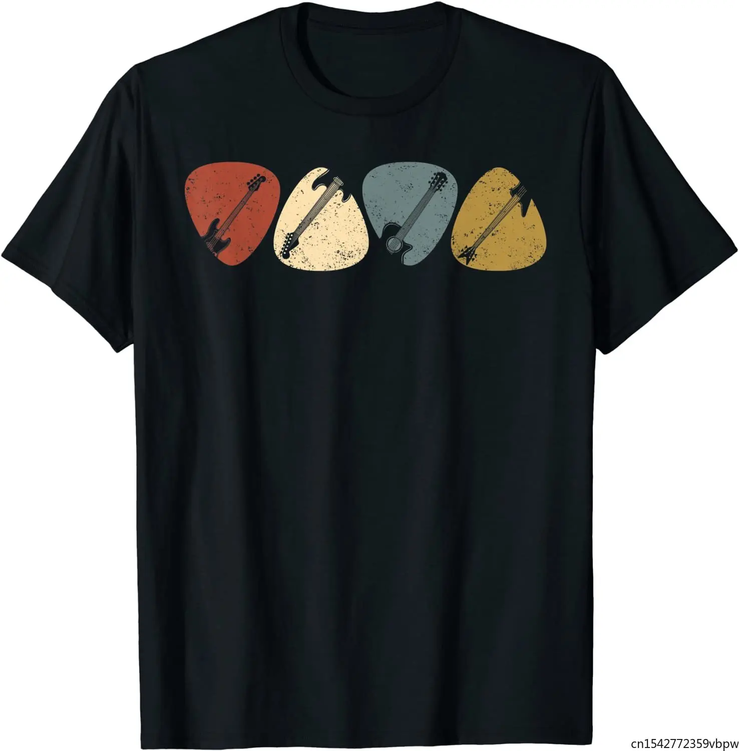 

Vintage Guitar Pick Retro Guitarists Bassist Gifts T-Shirt Unisex Tee