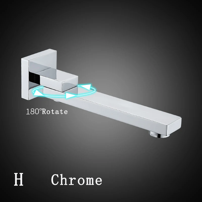 Матовый черный или хромированный твердотельный басовый Выпускной настенный