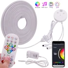 DC12V Bluetooth RGB Светодиодная лента Tuya Smart APP контроль Гибкая неоновая вывеска SMD3535 7296108leds водонепроницаемый неоновый светильник Светодиодная лента