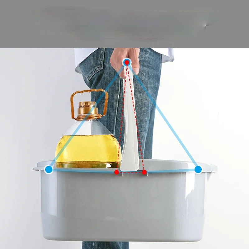 

Plastic Mop Bucket Rectangular Household Folding Mop Bucket for Water Storage Car Wash Mop Bucket Single Bucket