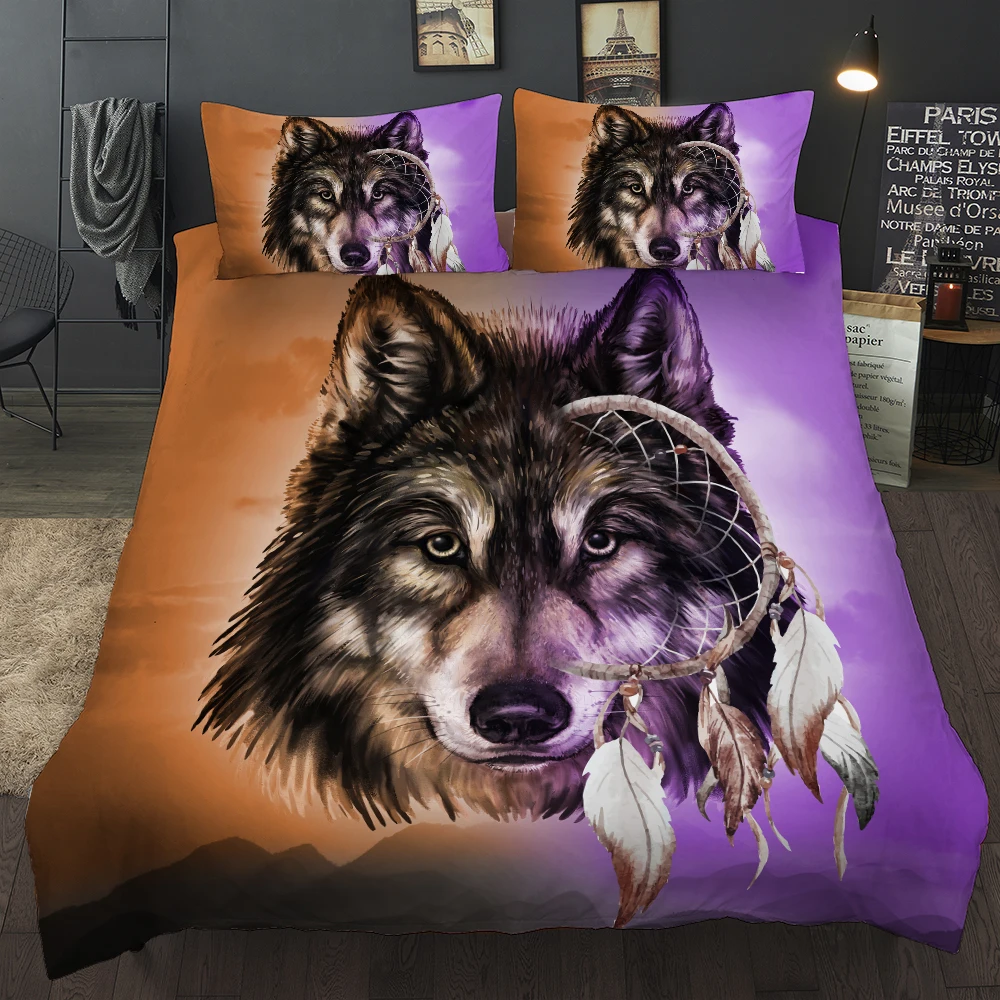 Постельное белье housse de couette 220x240 Комплект постельного белья фиолетового