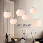 Скандинавские светодиодные подвесные светильники Италия Foscarini Gregg белый Глобус стеклянная яичная Подвесная лампа для гостиной столовой кухни осветительное приспособление