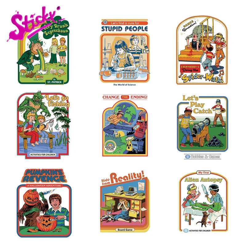 Клейкая забавная наклейка давайте найдем лекарство для глупых людей на