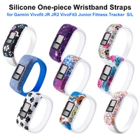 silicone wristband watch band straps for garmin vivofit jr jr2 vivofit3 junior fitness tracker replacement strap sl size