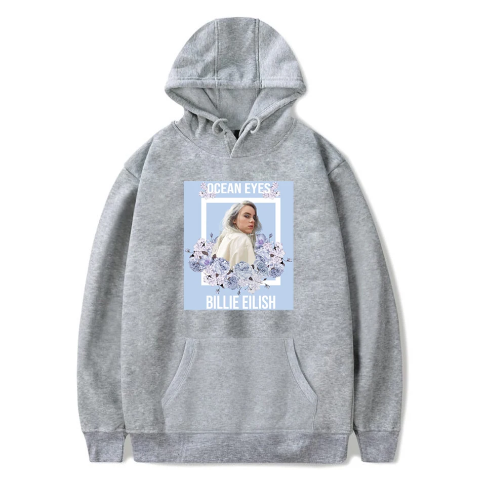 Уличная одежда Billie Eilish, толстовка с капюшоном, Мужская зимняя Толстовка с длинным рукавом в стиле Харадзюку, Повседневная Мягкая Белая простая Толстовка в стиле хип-хоп