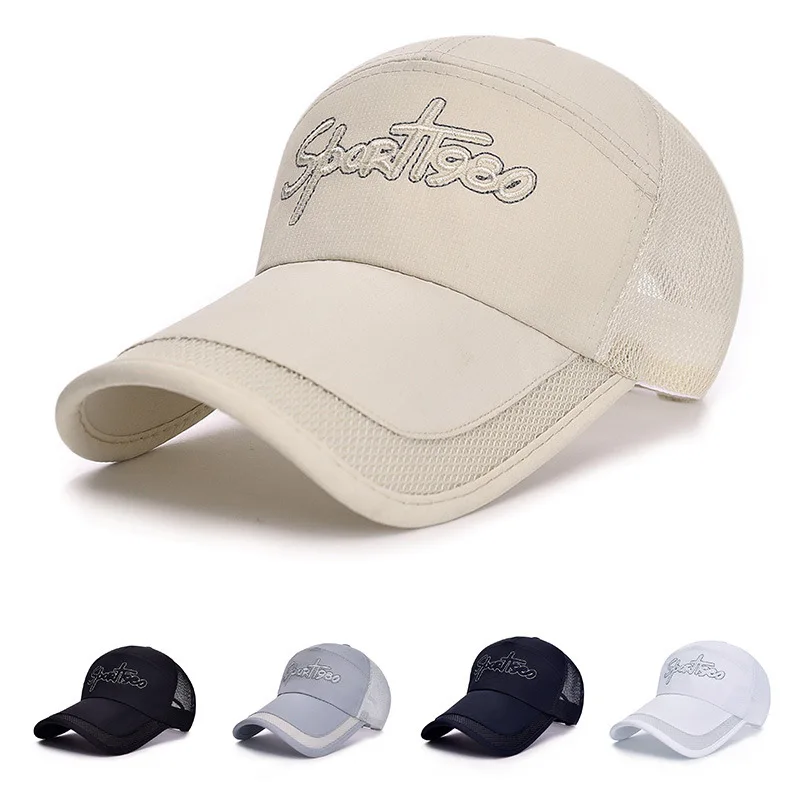 

Men's and women's sun hats, mesh hats, breathable sandals, outdoor casual hats, tide summer sun shade and sunscreen duck tongue