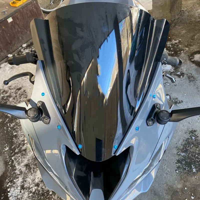Лобовое стекло мотоцикла WindSn Double Bubble для Kawasaki ZX6R 09 14 ZX10R 08 13| |
