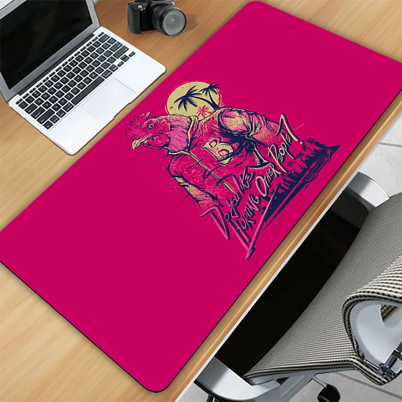 

Mause Pad Manga Mouse Mousepad Anime Gamer Xxl Hotline miami Gaming Desk Carpet Setup Accessories Pink Deskpad Keyboard Hot Mat