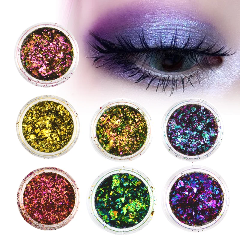 

Хамелеон Ногтей блёстки ногти хлопья украшения красочные нерегулярные ногтей сверкающие пайетками порошок блестящие аксессуары для ногте...