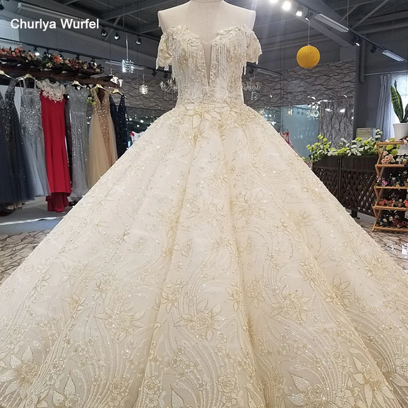 LS65119 платье люксМилая торжественное с бисером открытыми плечами Шампанское