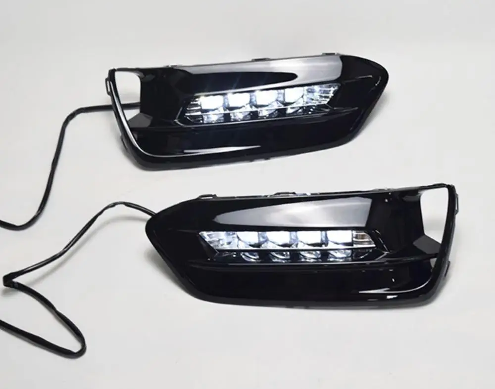 Дневной ходовой светильник с поворотной сигнальной лампой + синий ночной