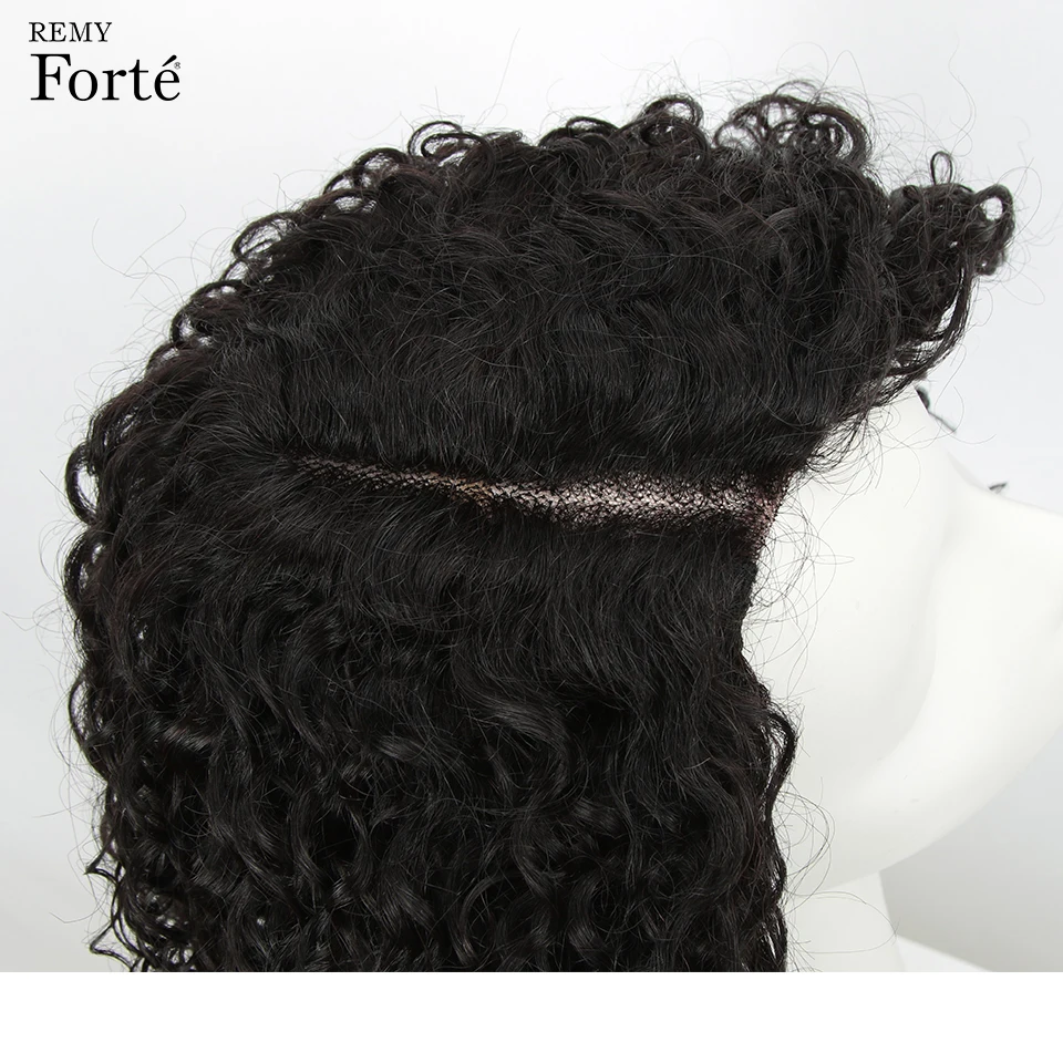 Remy Forte короткие кудрявые человеческие волосы парики Remy бразильские волосы парики u-части кружевные парики женские парики короткие Омбре кружевные парики