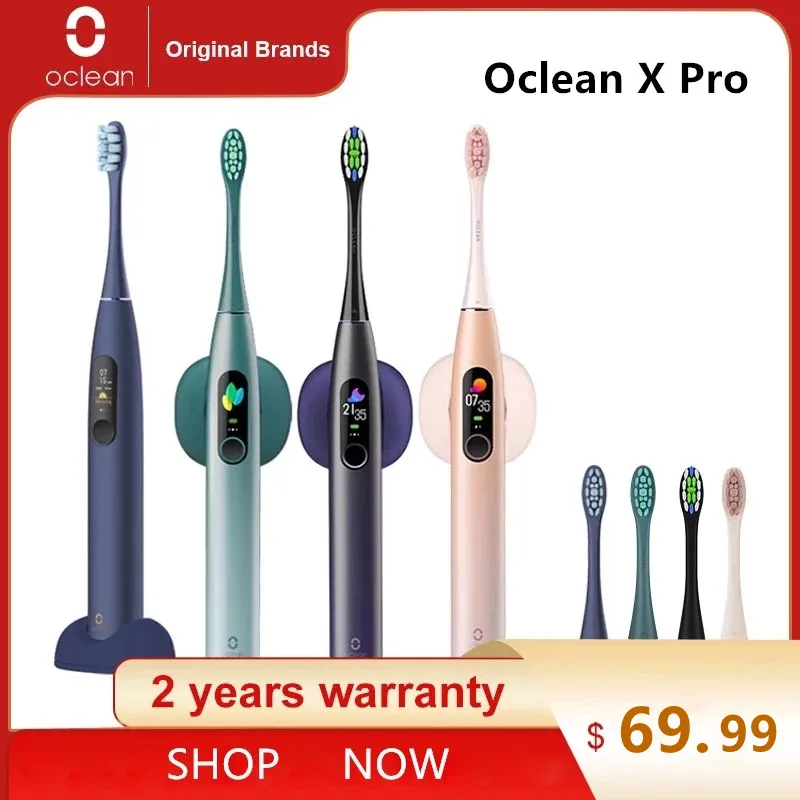 Зубная щетка Oclean X Pro ультразвуковая для взрослых IPX7 2 в 1 держатель зарядного