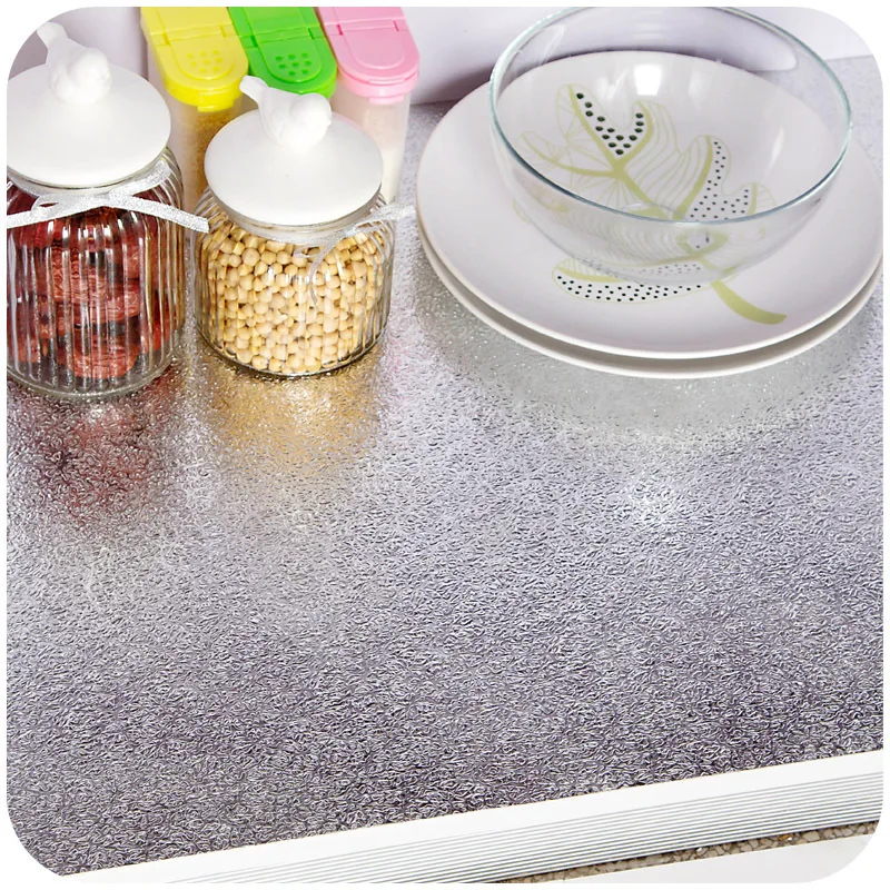 

40*100cm Kitchen Self-adhesive Oil-proof Stickers High-temperature Aluminum Film Mildew-proof and Moisture-proof Cabinet Mats