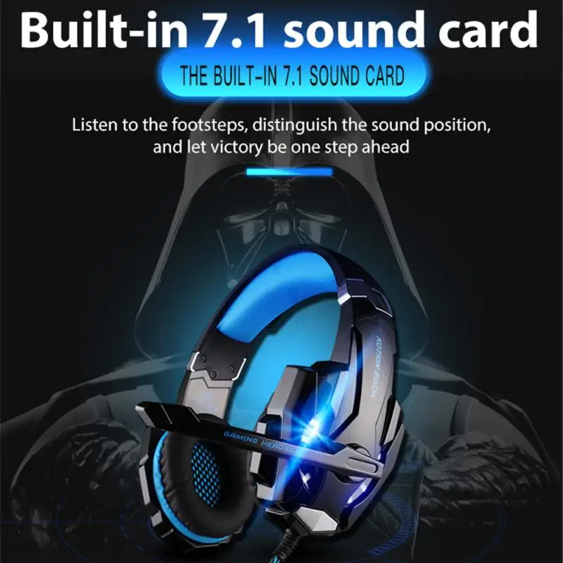 

Inzhuo G9000 Head-mounted Gaming Wired Headset Stereo Noise Cancelling Headset With Microphone For Mobile Phone PC Computer