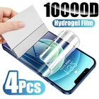 Гидрогелевая пленка для iPhone, 4 шт., полное покрытие для iPhone 11, 12, 13 Pro Max mini, Защита экрана для iPhone 8, 7 Plus, 6, 6s, 5 5s SE 2020, не стекло