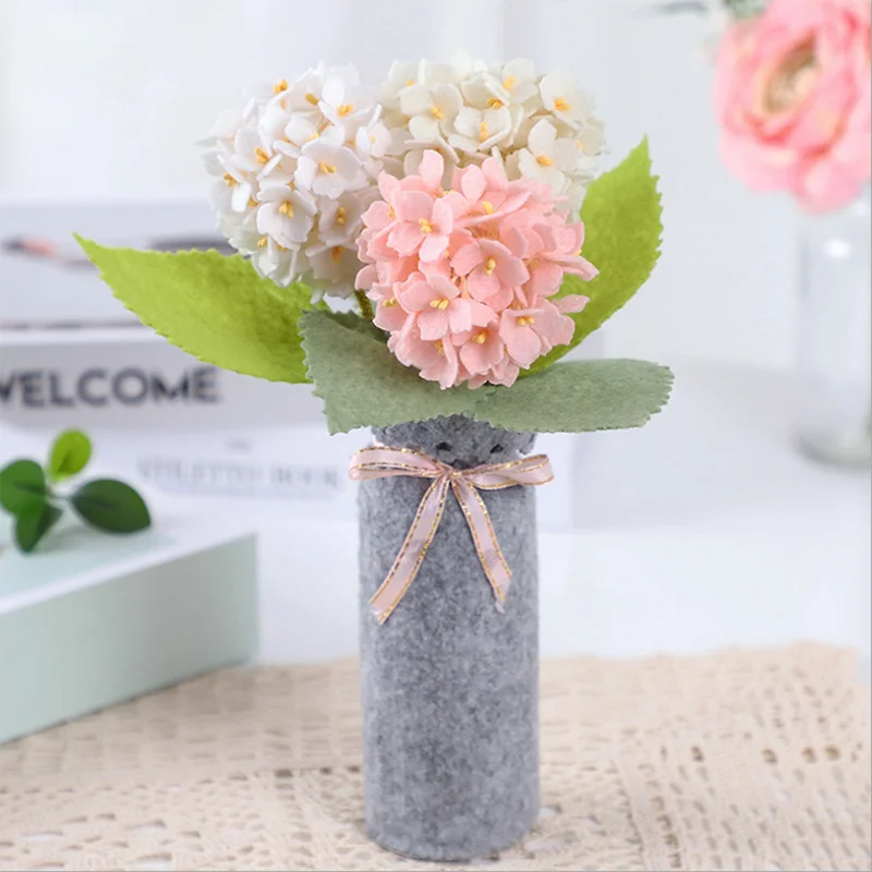 Свадебные цветы Букеты подружки невесты ручной работы фетровый букет Розовый