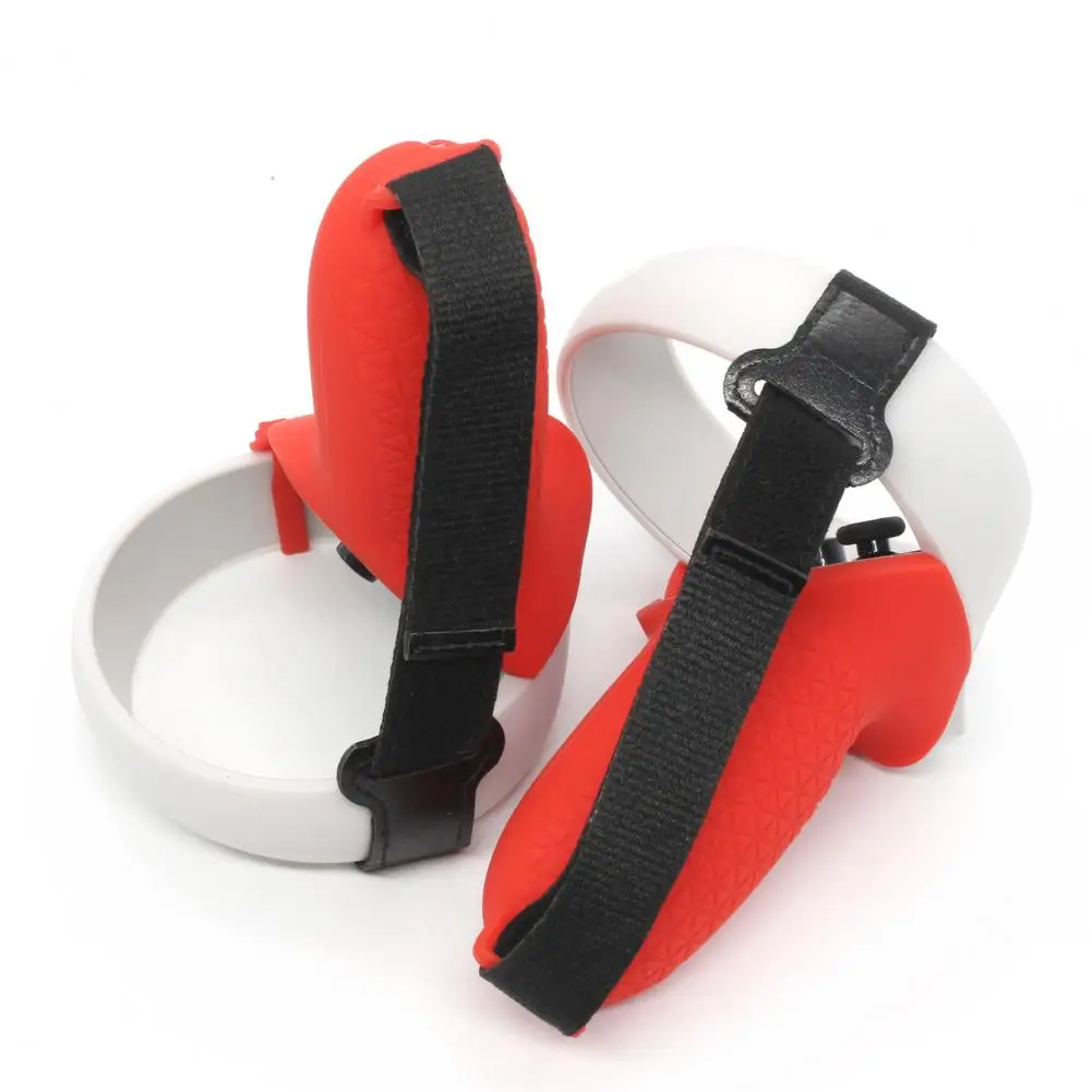 

New Touch Controller Grip Cover for Quest 2 Anti-Throw Handle Protective Sleeve with Adjustable Wrist Knuckle Strap