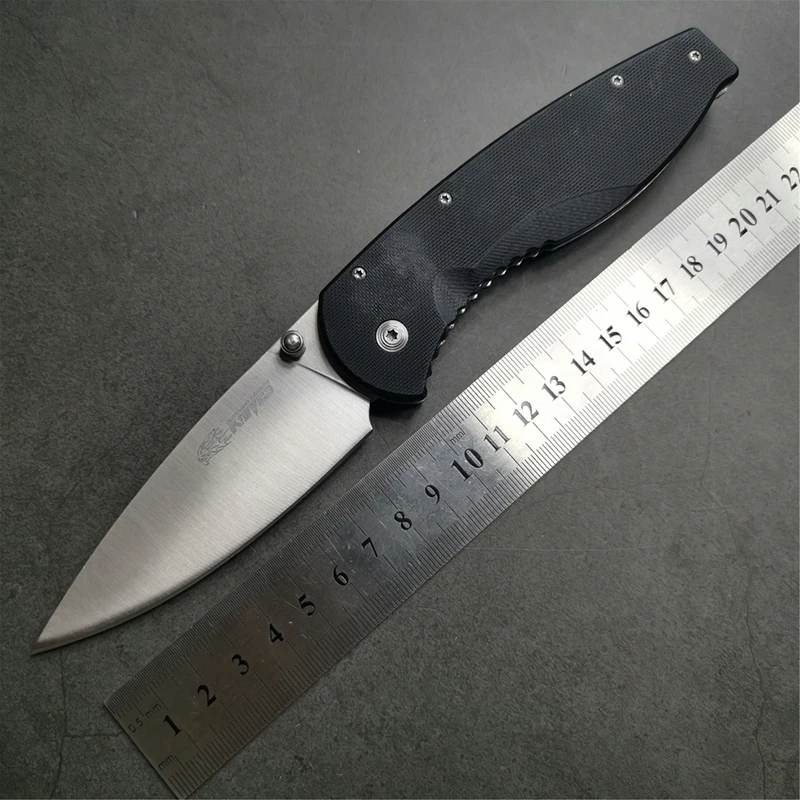 9 &quotножи 55 56HRC 7Cr18 лезвие G10 ручка складной нож для выживания на открытом воздухе