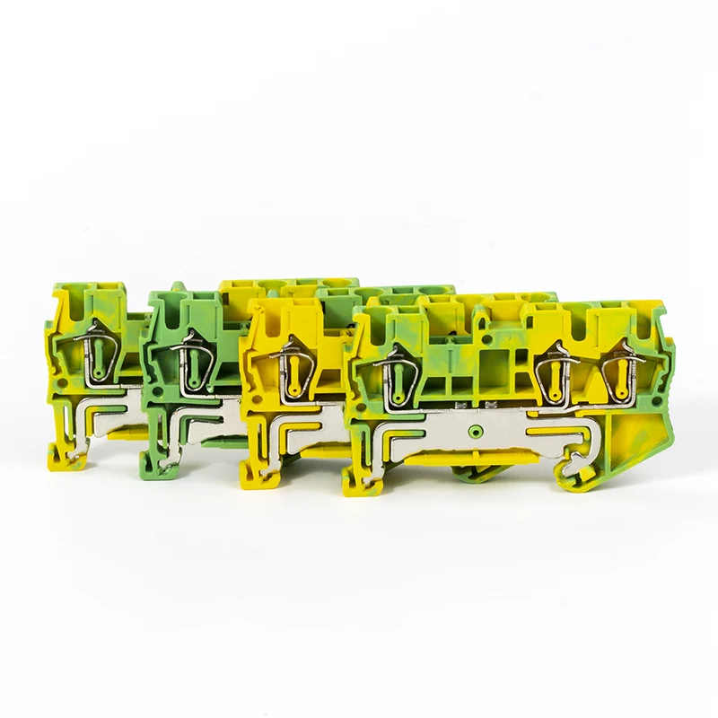 1 шт. ST2.5-TWIN-PE Din Rail трехпроводный пружинная клетка клеммной колодки в один из двух