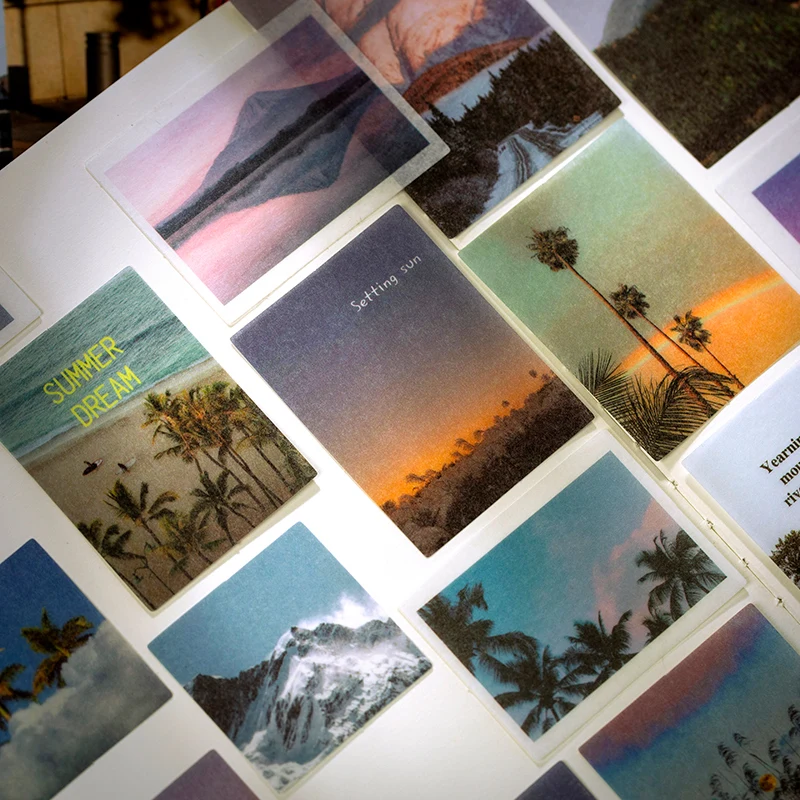 

100 Pcs/bag Vintage Time Travel Memory Bullet Journal Decorative Washi Stickers Scrapbooking Stick Label Diary Album Stickers