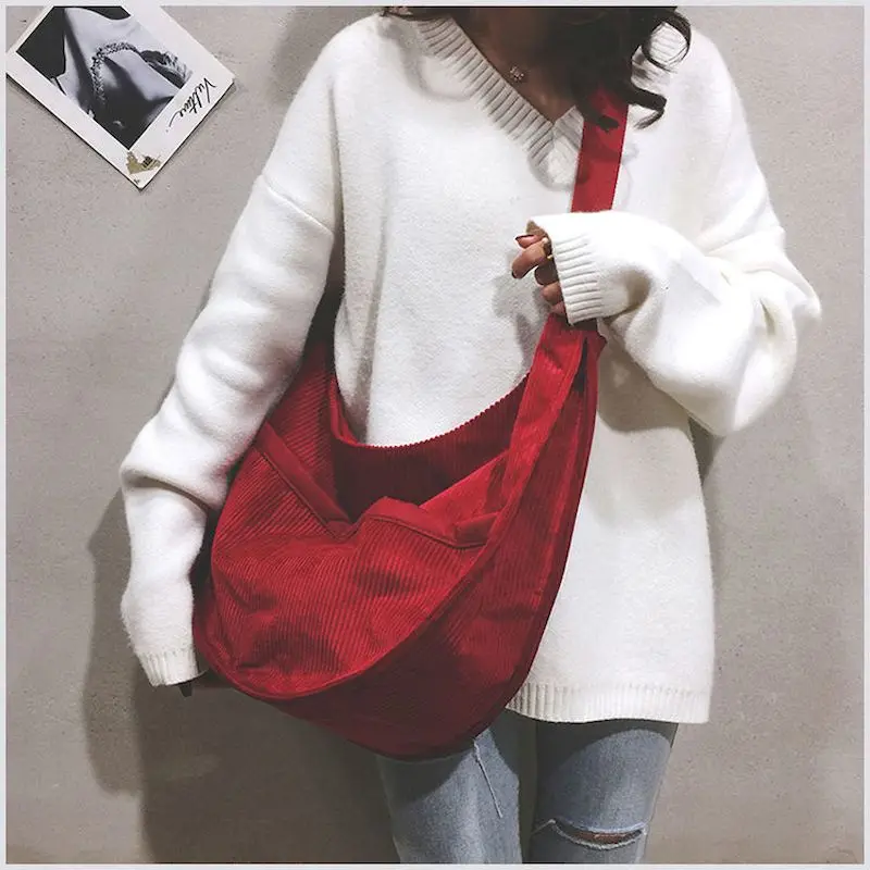 

Весенняя сумка 2021, женская новая трендовая сумка-мессенджер на одно плечо, натуральная вместительная японская Вельветовая Сумка-пельмень