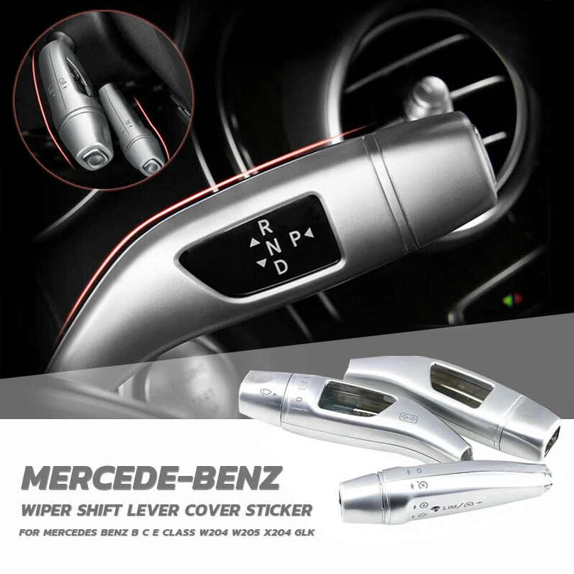 

Steering Wheel Gear Shifter Cruise Lever Windshield Wiper Switch Covers For Mercedes Benz B C E Class W204 W205 X204 GLK