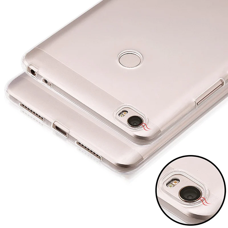 Silicone Soft Clear TPU for Xiaomi Mi Max/Max Pro/Max 2 Max2 MaxPro MiMax2 Phone Case Transparent Ultra Thin Back Cover Carcasas