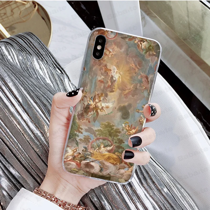Babaite Madonna церковные фрески Ангел Бог телефон аксессуары чехол для iPhone 8 7 6 6S Plus X XS max 10 5 5S SE XR - Цвет: 6
