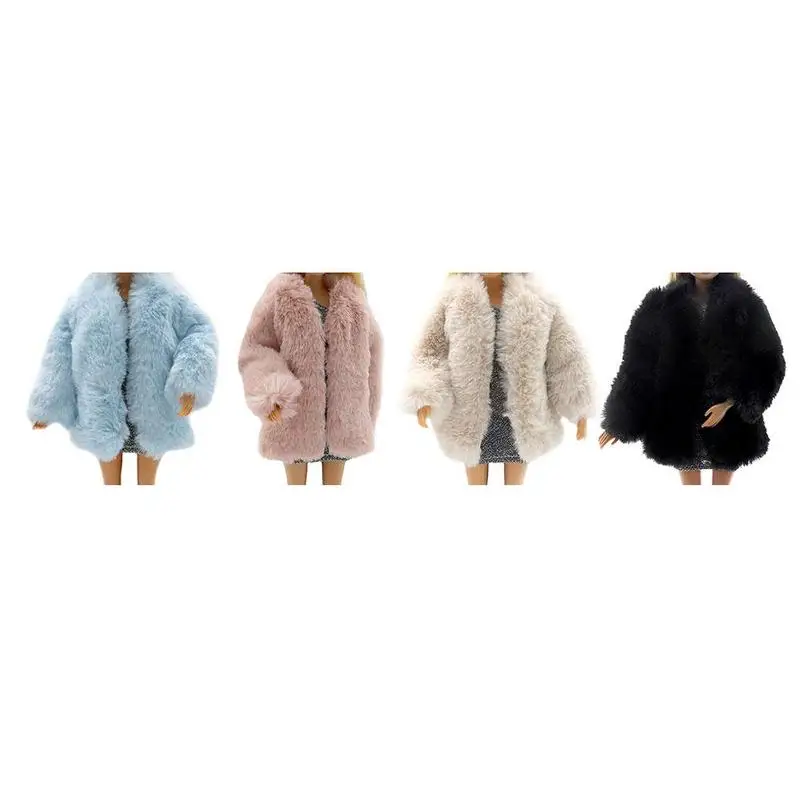 

Doll Accessories Clothes Toys Fur Suitable For 30Cm Black New Doll Blue 100% and Style High Beige Pink New 2021 Quality P4L0