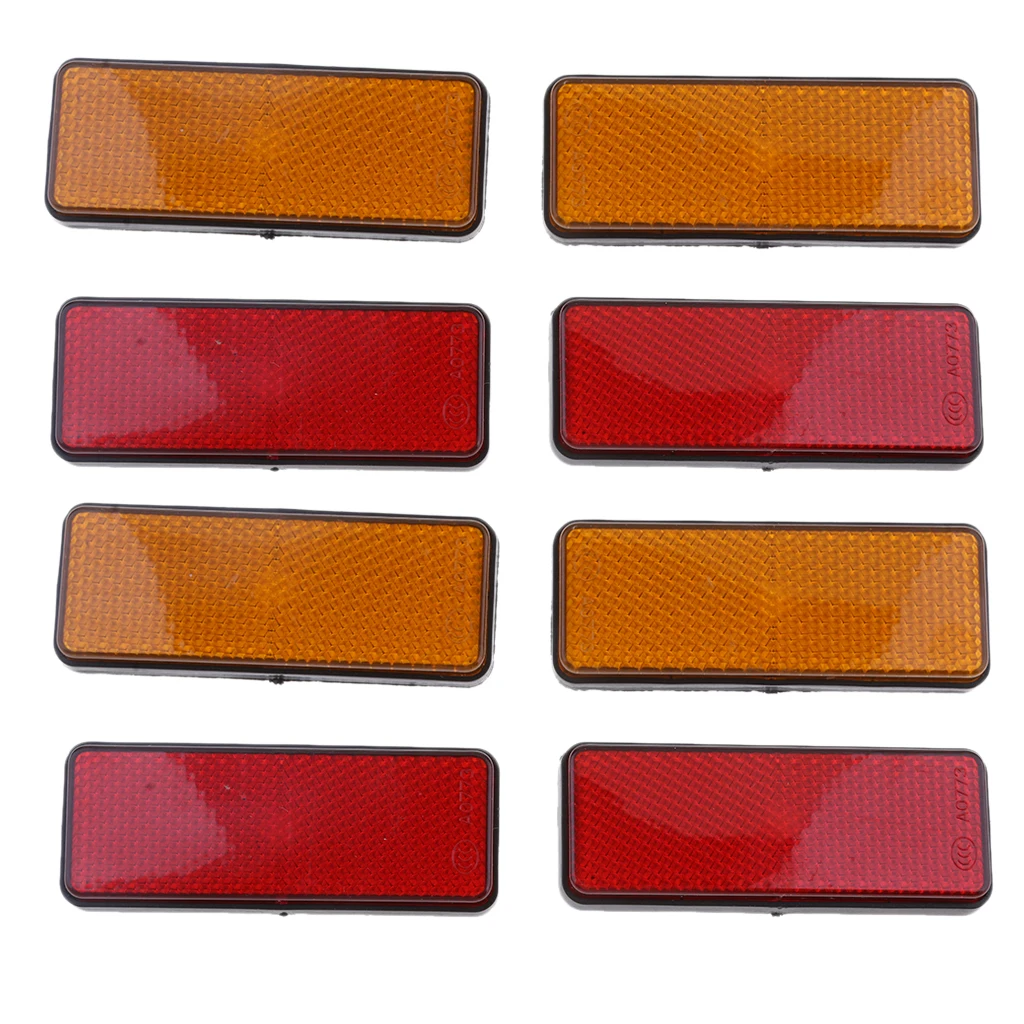 4 пары квадратных отражателей универсальные для мотоциклов квадроциклов