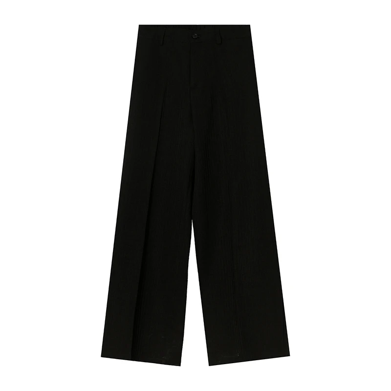 

IEFB Men's Clothing 2021 Spring New Suit Pants Korean Fashion Loose Versatile Trend Simple Middle Waist Trousers Straight 9Y5415