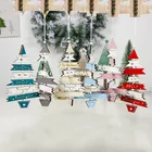 1 шт., деревянная разноцветная подвеска на рождественскую елку