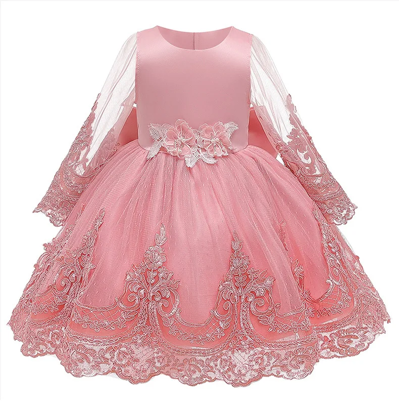 Милое детское платье подружки невесты для свадебной вечеринки с вышивкой