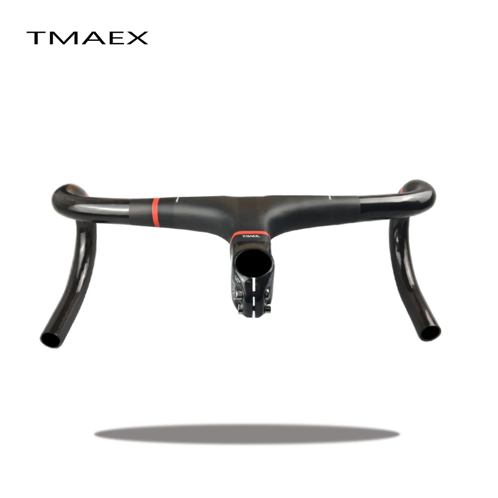 TMAEX новейший полный углеродный руль шоссейный велосипед Встроенный и стержень