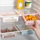 Выдвижные ящики для хранения в холодильнике, пластиковый контейнер для хранения продуктов, компактный, держатель полки для холодильника