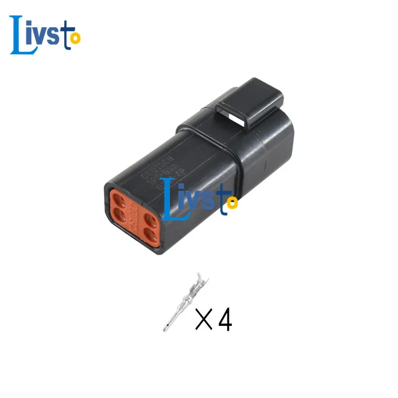 Deutsch Auto DT 4 Pin Way черный Электрический проводной разъем улучшенное уплотнение