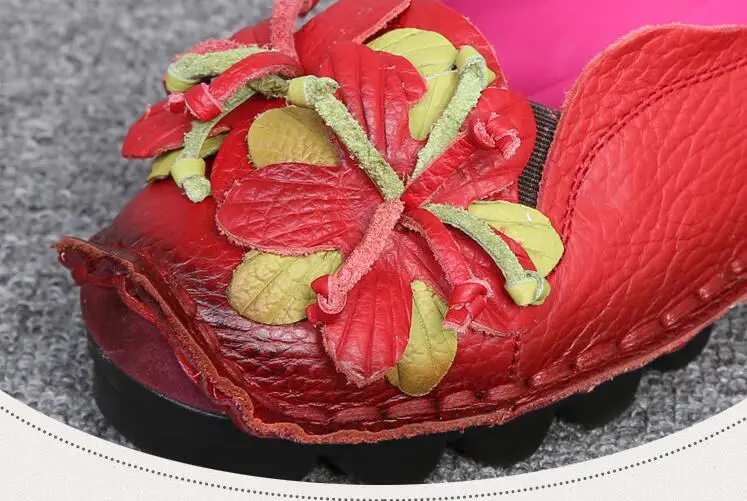 Женские сандалии ручной работы мягкая плоская подошва цветочный принт