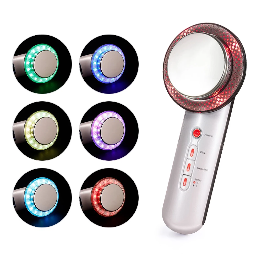 

Ультразвуковой кавитационный массажер для похудения 3 в 1, устройство для сжигания жира, лифтинга лица, потери веса, инфракрасная терапия, ко...