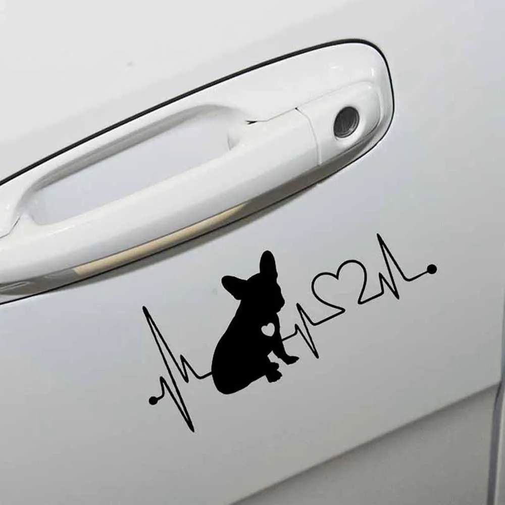 CARPRIE Love Cute Dog Heartbeat Автомобильная наклейка Camper Travel Hiker наклейки водонепроницаемые