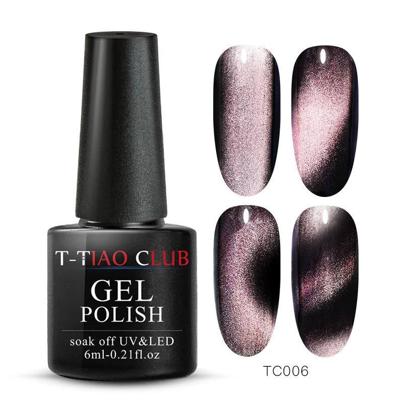 T-TIAO CLUB 5D кошачий глаз магнит Гель-лак для ногтей звездное небо кошачий глаз гель для ногтей отмачиваемый УФ Магнитный Гель-лак для ногтей - Цвет: TS05054