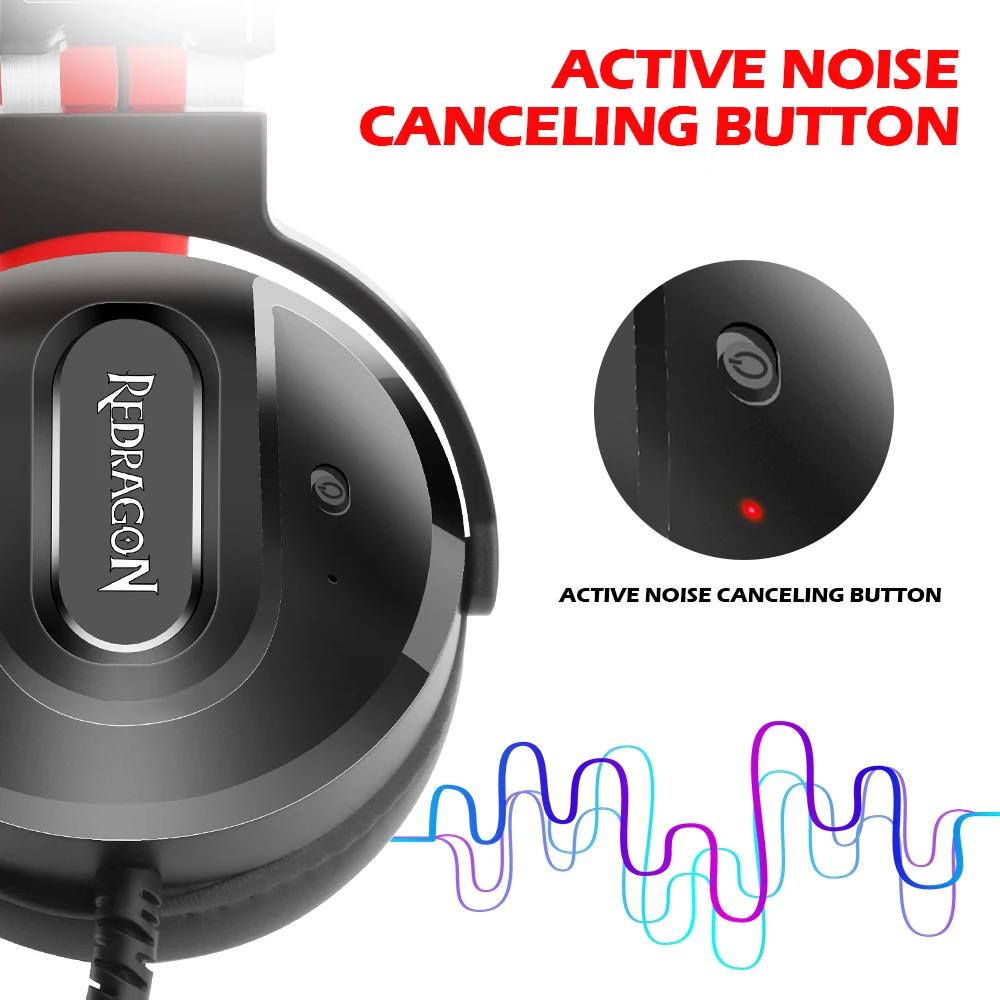 Redragon LADON H990 игровая гарнитура 7,1 USB Surround PRO проводная компьютерная гарнитура наушники с микрофоном для MAC PC ноутбука PS4
