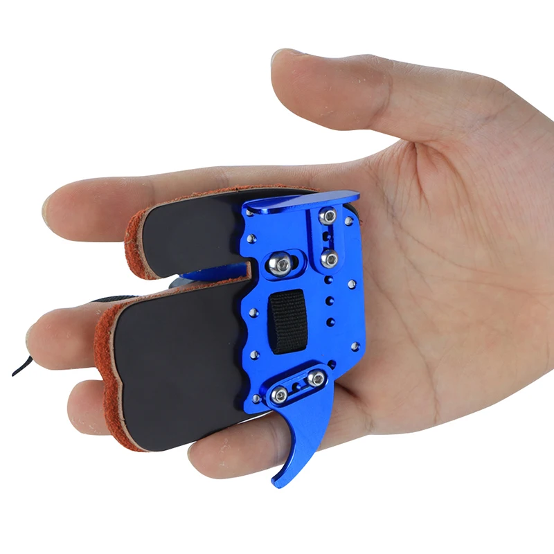 1PC Toparchery New Imitation Cowhide Archer Finger Guard Blue/Black/Red Protect Shooting Archery Hunting Accessories | Спорт и