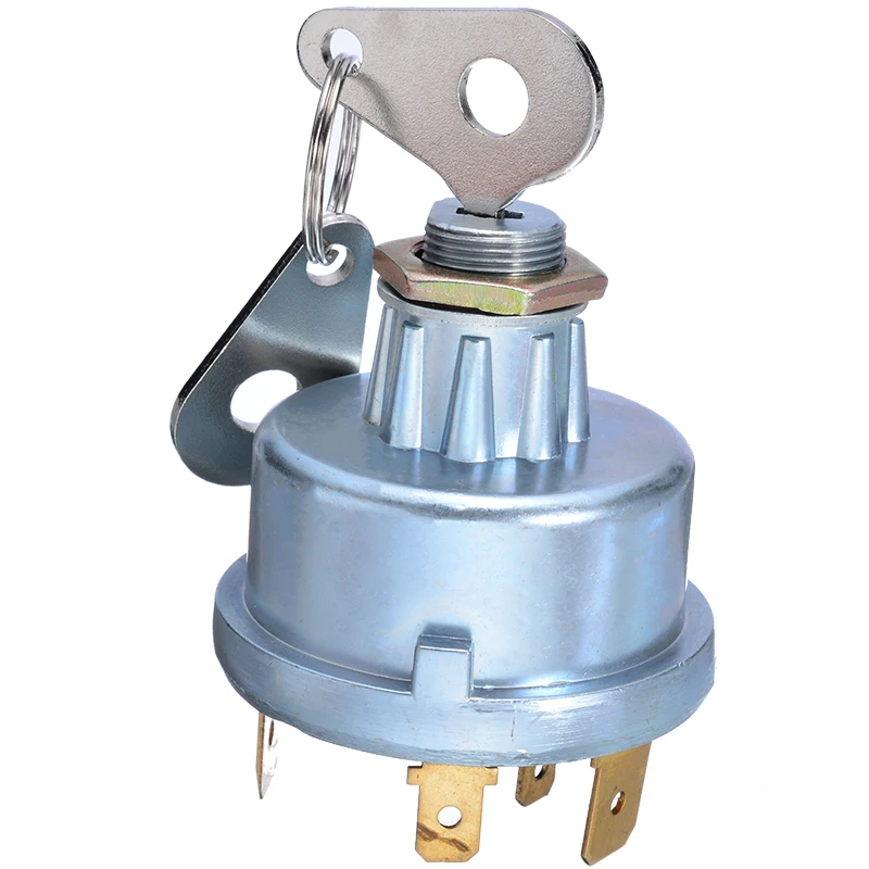 1 шт. Универсальный 4-позиционный переключатель зажигания трактора с 2 клавишами