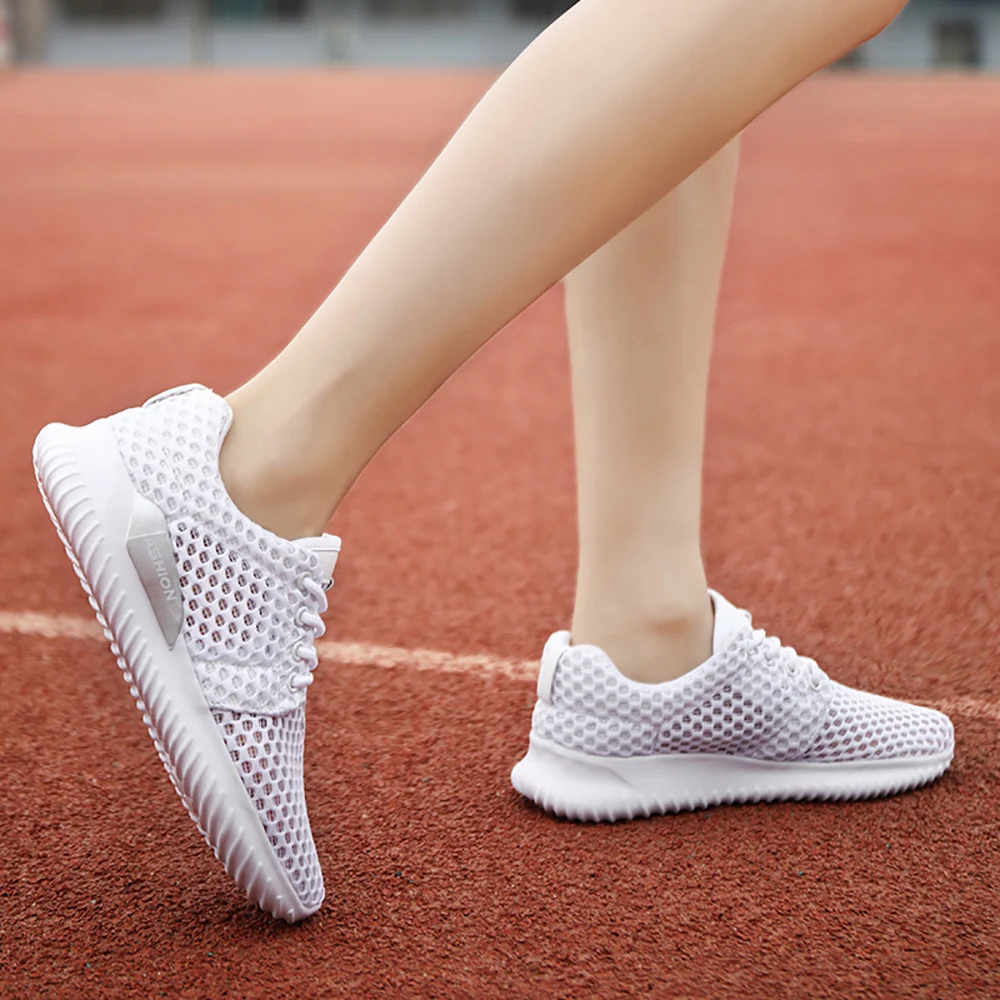 

Sneakers Women Shoes Flats Casual Ladies Shoes Woman Lace-Up Mesh Light Breathable Female zapatillas de deporte para mujer