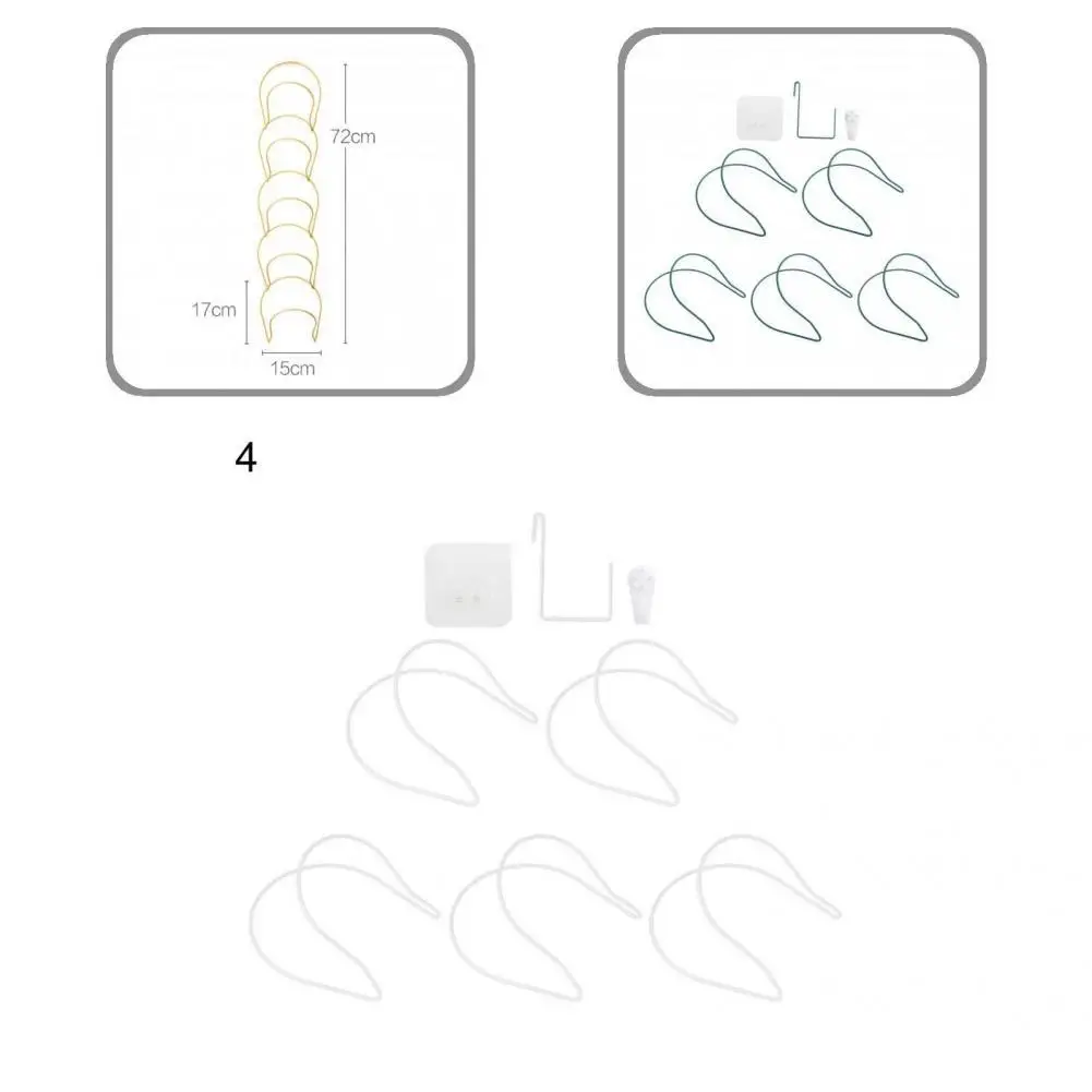 

Good Load Capacity 5 Styles Hat Scarf Hanging Organizer Shelf for Home